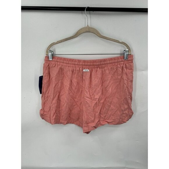 Hurley Shorts Women Large Pink Drawstring Summer Beach Resortwear Summer NEW - Picture 2 of 10